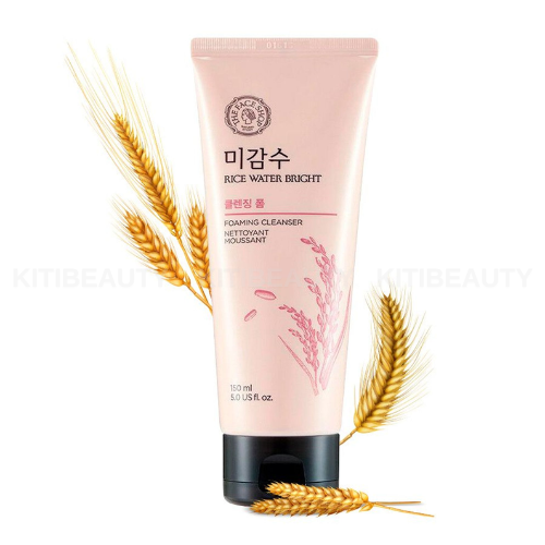 Sữa Rửa Mặt Làm Sạch Sáng Da Từ Gạo THE FACE SHOP Rice Water Bright Cleansing Foam 100Ml